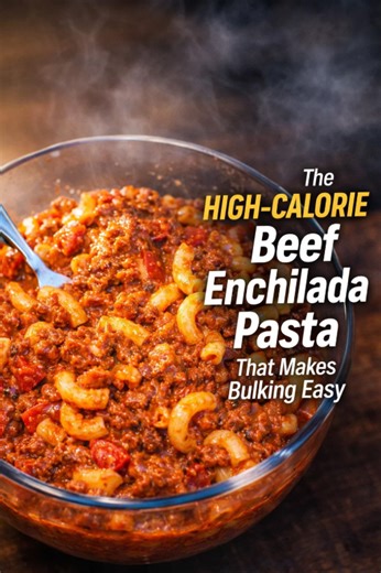 The high-calorie beef enchilada pasta that makes bulking easy