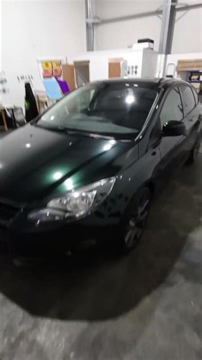 Ford Focus Full Wrap in Arlon Stealth Green