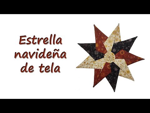 Estrella Navideña de Tela
