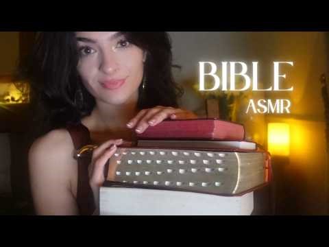 Bible Collection ASMR | Book Tapping | Relaxing Christian ASMR