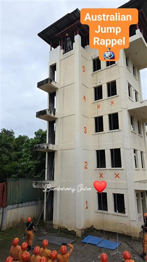 Basic Descending Technique Australian Jump/Run Down Rappel by SFO3 Gerald Gerald Blazo Magdaong SuperMags🦸‍♂️ Rope Rescue Bumberong Guro ❤️ #buhaybumbero #fypシ゚viralシ #everyonefollowers #follower #everyone #Bumbero #followers #goodvibesonly #fblifestyle | McBonz