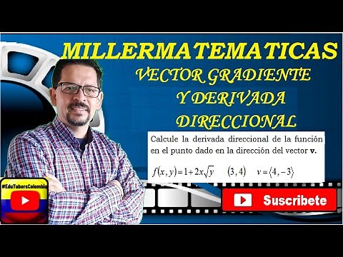 Vector gradiente y Derivada direccional | Ejemplo 3 Millermatematicas