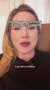 The police report probably doesn't quote you accurately. #criminaldefense #lawyer #falselyaccused | The Law Offices of Veronica T. Barton
