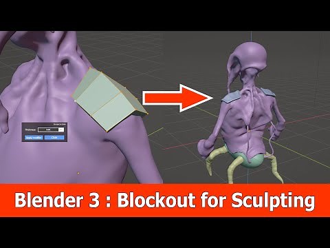 Blender 3 : Blockout for Stylized Sculpting