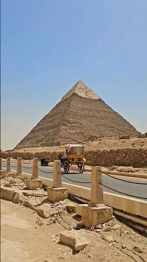 Rare view of Cheops pyramid in Gizah #egypt #cheops #pyramid