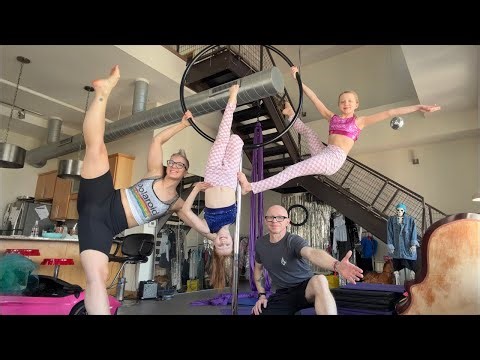 We’re back! Circus Family aerial tricks & training