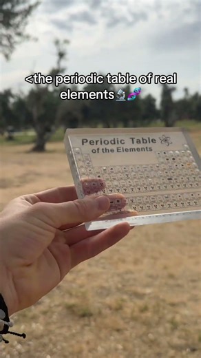 The periodic table of real elements