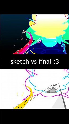 FX animation process :3 (sketch vs final)