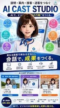 AI CAST STUDIOはAIチャットボットと何が違うのか #AICASTSTUDIO#AIチャット#DX#業務効率化#接客DX#CVR改善#AI活用#デジタルサイネージ#aiアバター