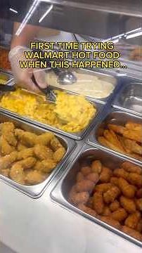 FIRST TIME TRYING WALMART HOT FOOD WHEN THIS HAPPENED... #shorts #viral #mukbang