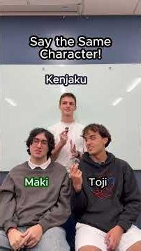 Say the Same Character!🎙️3 people might be too easy🤷‍♂️