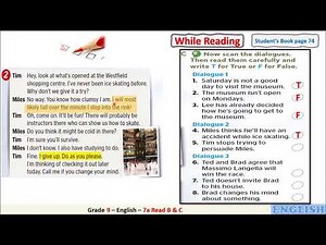 Grade 9 English 7a Read B & C