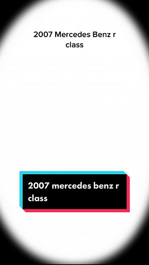 2007 Mercedes Benz r class us news cars