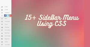 15  SideBar Menu Using CSS