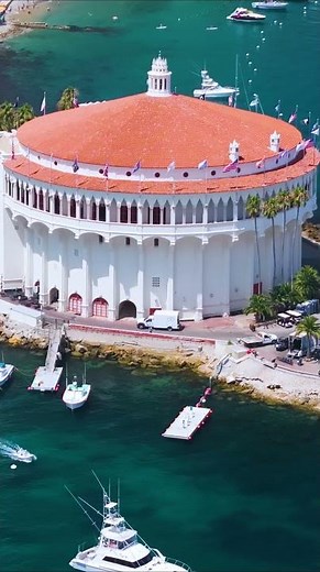 Avalon Catalina Island Aerial Views, Catalina Casino by drone / DJ Mavic 3 Pro / 4K