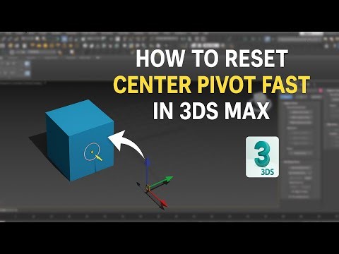 3Ds Max Tip: How to Reset Center Pivot Point Fast #3dsmax #3d #tutorial #tipsandtricks