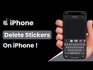 How to Delete Stickers on iPhone !