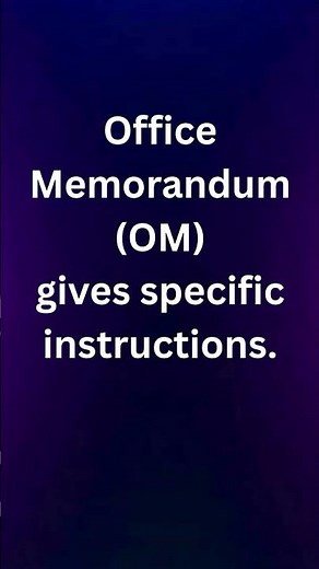 Circular vs Office Memorandum (OM) | Explained Simply