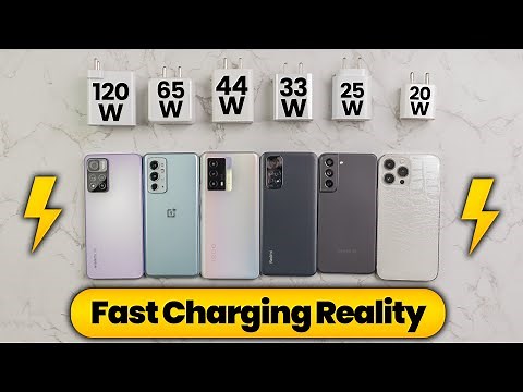 Reality of Fast Charging Smartphones😶 - 120 vs 65 vs 44 vs 33 vs 25 vs 20 Watts (Charging Test)