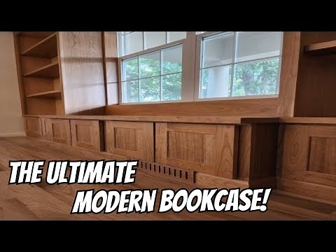 The ULTIMATE Modern Bookcase Installation!