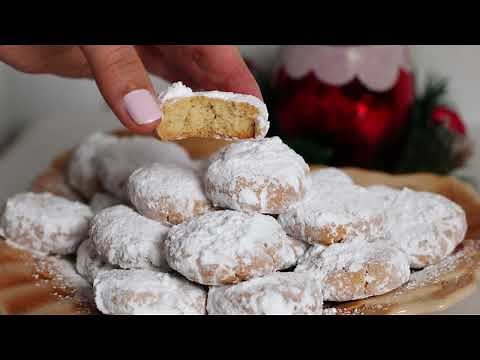 This greek Christmas cookies will melt in your mouth - Kourabiedes