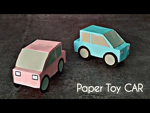 DIY Paper Toy Car | Easy Paper Car For Kids | Kids Craft Ideas | Easy Origami Car | Paper Car |