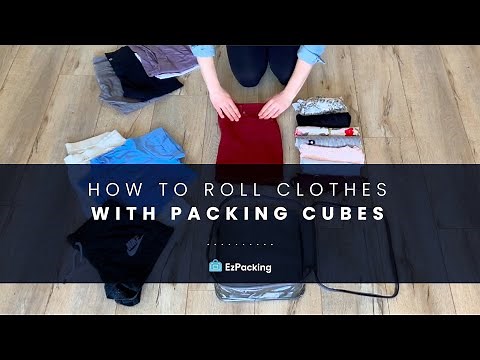 How to Roll Clothes for Packing Cubes (Save Space, Prevent Wrinkles!)