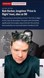 Bob Barker has died. #BobBarker | Dave Bondy