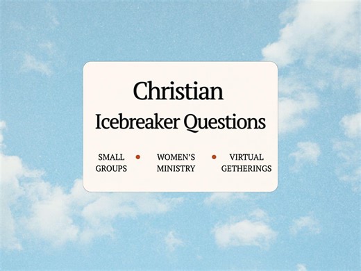 50 Fun Christian Icebreaker Questions for Adults, Small Groups, Women’s Ministry, Gatherings, Zoom and Virtual Meetings | PDF - Etsy