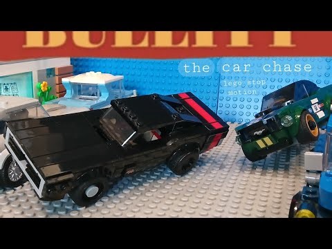 Bullitt the movie 1968 car chase Lego stopmotion