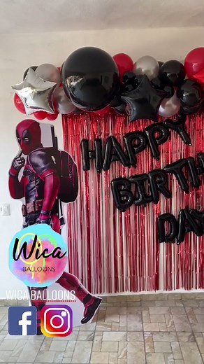 Decoración de Fiesta Temática de Deadpool