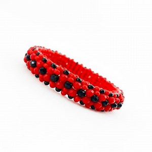 Elegua Ilde | Woven Diamond Pattern - Handmade Red and Black Spiritual Protection Bracelet - Etsy Canada