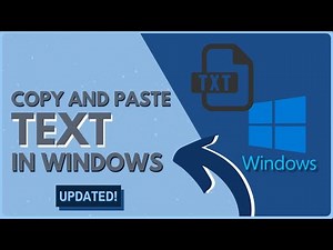 How To Copy and Paste Text in Windows