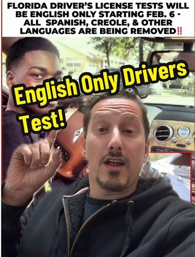 Florida Drivers License Tests will be English Only! #fyp #trending #viral #foryoupage #florida #news | NoBoundaries