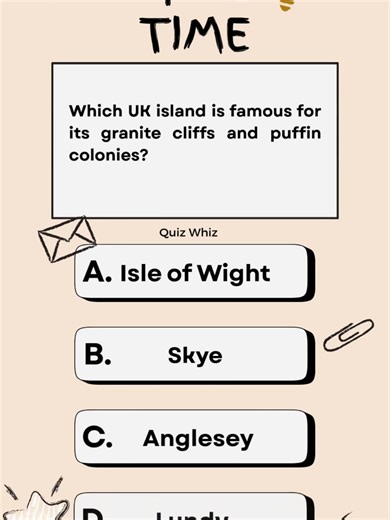 Which UK Island? #quiz #quiztime #quizchallenge #fyp #fypシ