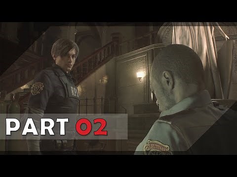 Resident Evil 2 (Hardcore) |Leon| No Damage 100% Walkthrough 02 (Exploring RPD)
