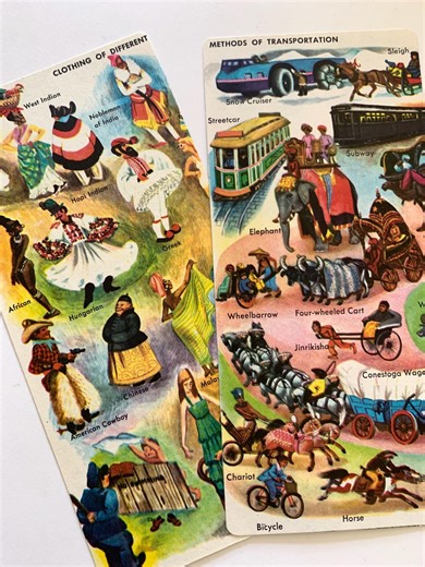 Vintage Children’s Reference Book Bookmarks