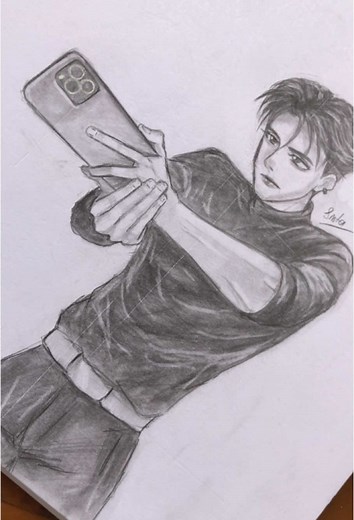 My art join this trend #art #drawing #traditionalart #trend #manga#anime #manhwa #viral #fypシ