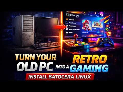 Turn Your Old PC Into a Retro Gaming Console! Install Batocera Linux (Full Setup Guide)