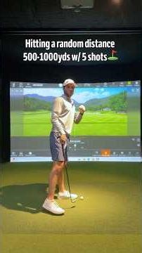 Hitting an Exact Distance With 5 Random Clubs 👀⛳️