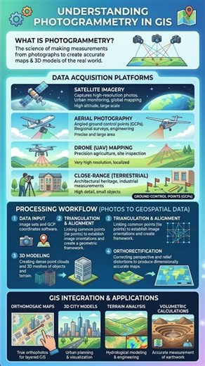 Photogrammetry in Geographic Information Systems (GIS).