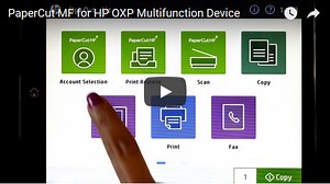 PaperCut MF for HP OXP Multifunction Device VIDEO
