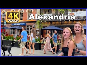 【4K】WALK ALEXANDRIA Virginia VA USA 4k video Travel vlog HDR