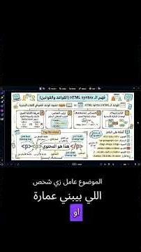 كورس HTML للمبتدئين | (1) مقدمة والفرق بين HTML و CSS