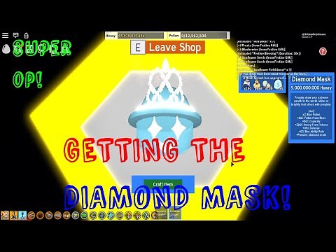 How to get the DIAMOND MASK in Bee Swarm Simulator!