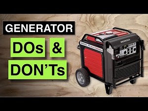 BEFORE you run a generator: mistakes that cost $$$ What you need to know!