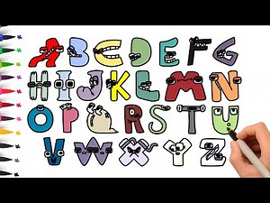 How To Draw Alphabet Lore Step by Step | Drawing and Coloring Alphabet Lore | Easy Drawing For Kids