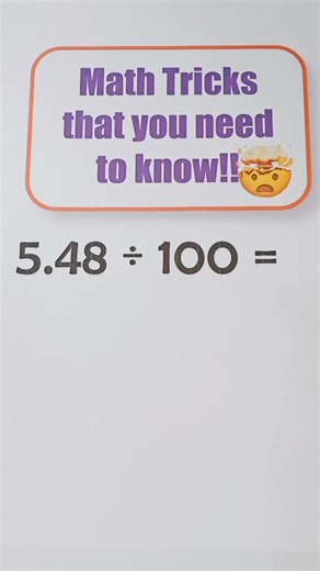 3.7K views · 33 reactions | Part 289: Math Tricks that you need to know!! Math Tricks Tutorial ✅ Don't forget to follow  Thank you﫰 #math #mathnotes #maths #MathTricksTutorial #mathematics #mathtricks #MathTricksTutorial #reels #reelsvideo #reelsviral #mathreview #reelsfb #tutorial #viral #viralreels | Math Tricks Tutorial | Facebook