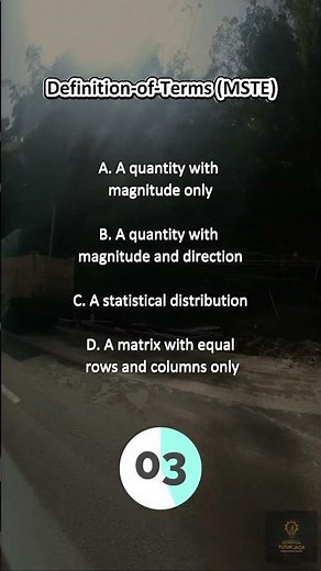 CELE/PRC Engineering Math | Vector Definition MCQ | Mechanics & Math Basics #shorts