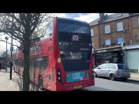 FULL ROUTE VISUAL | London bus route 172 | Aldwych to Brockley Rise